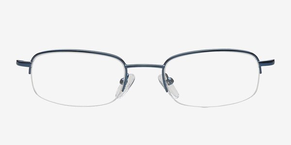 107087 Blue Metal Eyeglass Frames