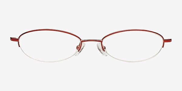 B-31008 Red Metal Eyeglass Frames