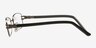 YT203 Gunmetal MetalEyeglass Frames from EyeBuyDirect, Side View