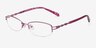 9068 Purple MetalEyeglass Frames from EyeBuyDirect, Angle View