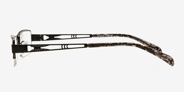 9021 Black MetalEyeglass Frames from EyeBuyDirect, Side View