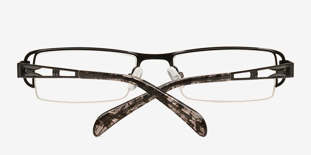 9021 Black MetalEyeglass Frames from EyeBuyDirect, Closed View
