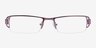 9021 Purple MetalEyeglass Frames from EyeBuyDirect, Front View