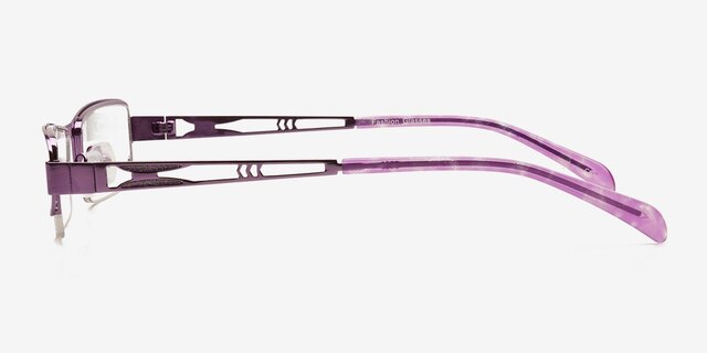 9021 Purple MetalEyeglass Frames from EyeBuyDirect, Side View