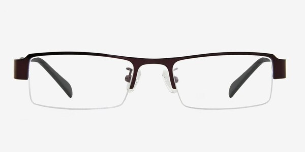 1122 Brown Metal Eyeglass Frames