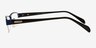 1122 Blue MetalEyeglass Frames from EyeBuyDirect, Side View