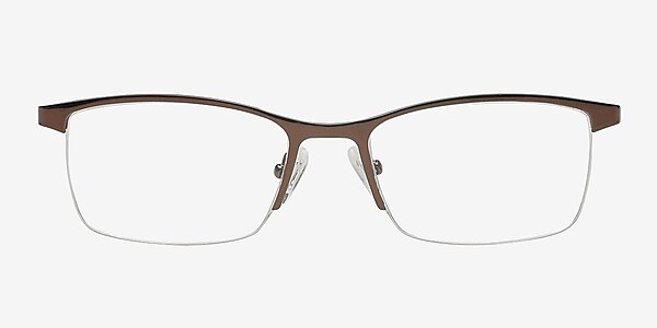Polyarny Brown Metal Eyeglass Frames
