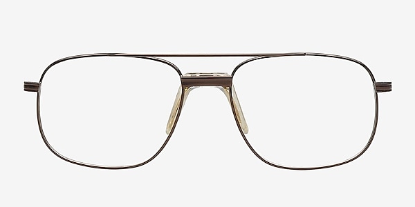 Bronnitsy Brown Metal Eyeglass Frames
