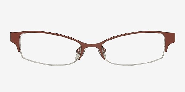 Buynaksk Burgundy Metal Eyeglass Frames