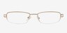 Chyormoz Golden MetalEyeglass Frames from EyeBuyDirect, Front View