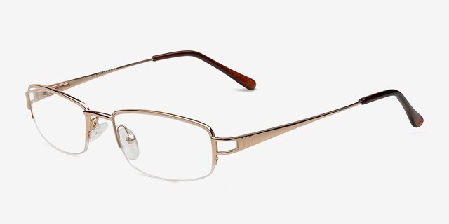Chyormoz Golden MetalEyeglass Frames from EyeBuyDirect, Angle View