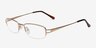 Chyormoz Golden MetalEyeglass Frames from EyeBuyDirect, Angle View