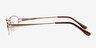 Chyormoz Golden MetalEyeglass Frames from EyeBuyDirect, Side View