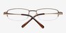 Chyormoz Golden MetalEyeglass Frames from EyeBuyDirect, Closed View