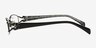 1210 Noir MétalMontures de lunettes de vue d'EyeBuyDirect, Vue de Côté
