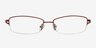 1328 Red MetalEyeglass Frames from EyeBuyDirect, Front View