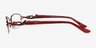1328 Red MetalEyeglass Frames from EyeBuyDirect, Side View