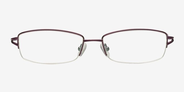 1328 Purple MetalEyeglass Frames from EyeBuyDirect, Front View