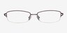 1328 Purple MetalEyeglass Frames from EyeBuyDirect, Front View
