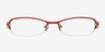 6873 Red MetalEyeglass Frames from EyeBuyDirect, Front View