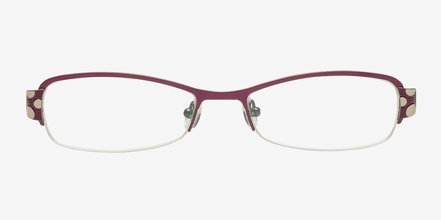 6873 Purple MetalEyeglass Frames from EyeBuyDirect, Front View