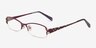 6873 Purple MetalEyeglass Frames from EyeBuyDirect, Angle View