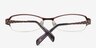 6873 Purple MetalEyeglass Frames from EyeBuyDirect, Closed View
