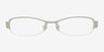 6873 White MetalEyeglass Frames from EyeBuyDirect, Front View