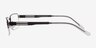 Vishera Black MetalEyeglass Frames from EyeBuyDirect, Side View