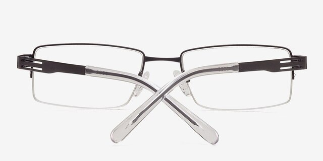 Vishera Black MetalEyeglass Frames from EyeBuyDirect, Closed View