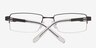 Vishera Black MetalEyeglass Frames from EyeBuyDirect, Closed View