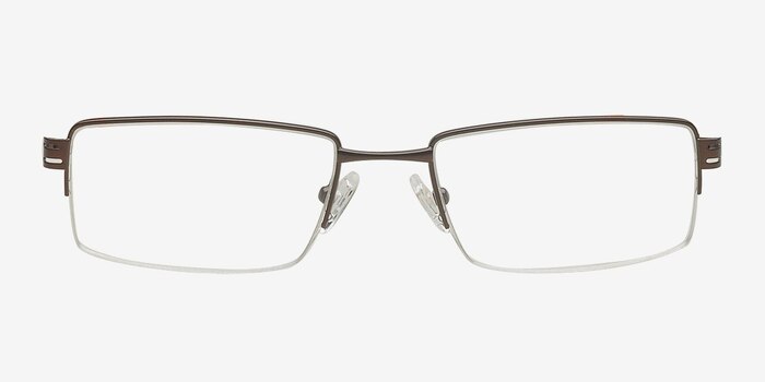 Vishera Brun Métal Montures de lunettes de vue d'EyeBuyDirect