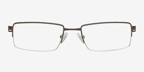 Vishera Brown Metal Eyeglass Frames