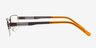 Vishera Brun MétalMontures de lunettes de vue d'EyeBuyDirect, Vue de Côté