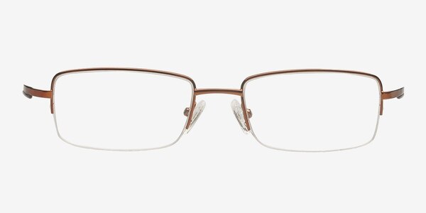 Lukoyanov Brown Metal Eyeglass Frames