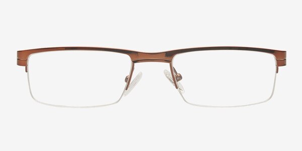Fominsk Brun Métal Montures de lunettes de vue