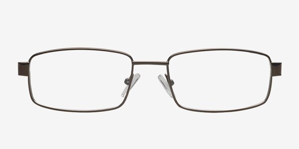 Zuyevo Brown Metal Eyeglass Frames