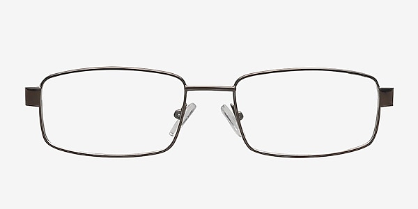 Zuyevo Brown Metal Eyeglass Frames