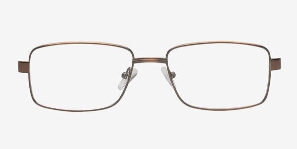 Petukhovo Brown Metal Eyeglass Frames