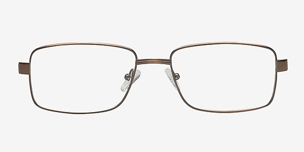 Petukhovo Brown Metal Eyeglass Frames