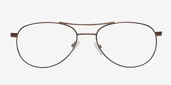 Priozersk Brown Metal Eyeglass Frames