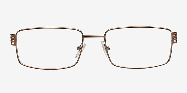 Puchezh Brown Metal Eyeglass Frames