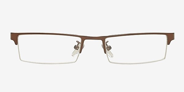 Sharya Brown Metal Eyeglass Frames