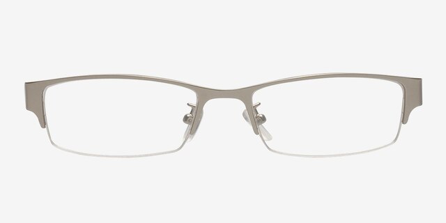 Udomlya Silver MetalEyeglass Frames from EyeBuyDirect, Front View