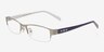 Udomlya Silver MetalEyeglass Frames from EyeBuyDirect, Angle View