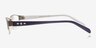 Udomlya Silver MetalEyeglass Frames from EyeBuyDirect, Side View