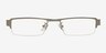 Valday Gunmetal MetalEyeglass Frames from EyeBuyDirect, Front View