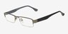Valday Gunmetal MetalEyeglass Frames from EyeBuyDirect, Angle View