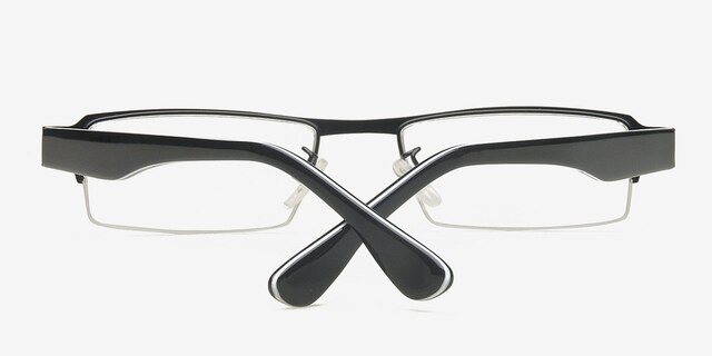 Valday Black MetalEyeglass Frames from EyeBuyDirect, Closed View