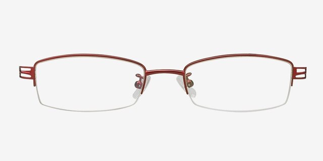 6310 Burgundy MetalEyeglass Frames from EyeBuyDirect, Front View